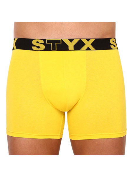 Styx Muške bokserice Styx long sportski elastičan žute