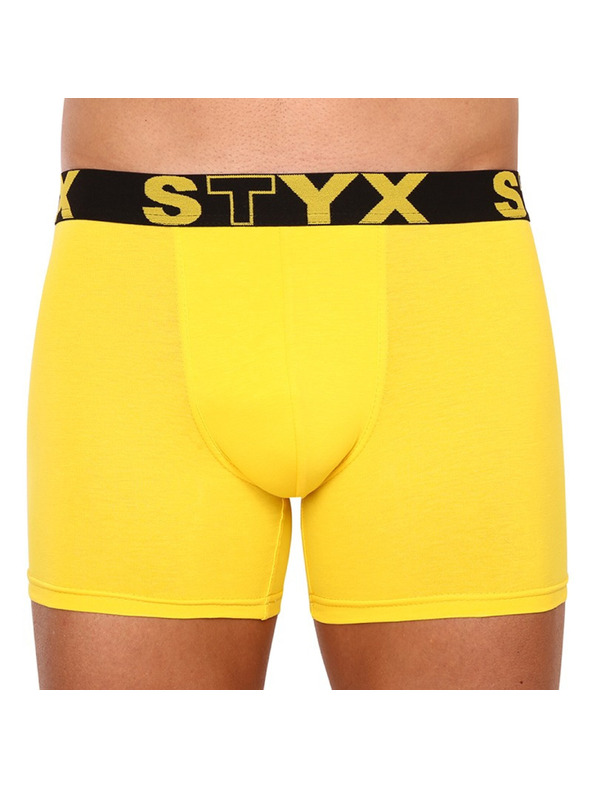 Styx Muške bokserice Styx long sportski elastičan žute