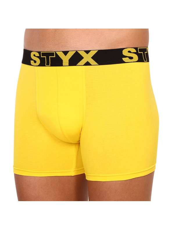 Styx Muške bokserice Styx long sportski elastičan žute