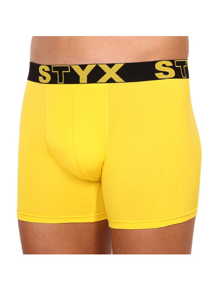 Styx Muške bokserice Styx long sportski elastičan žute