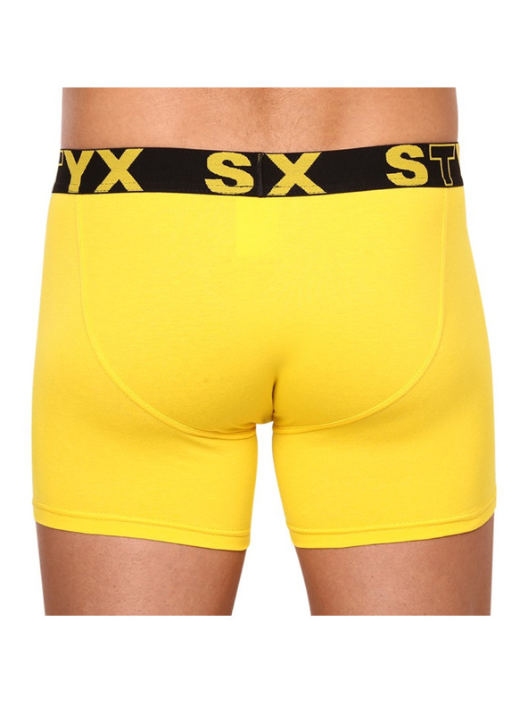 Styx Muške bokserice Styx long sportski elastičan žute