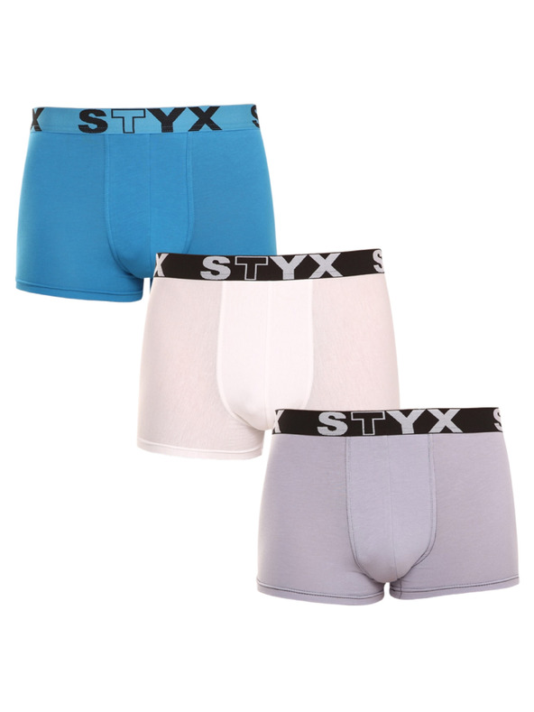 Styx Set od tri muške bokserice Styx sportske gumene višebojne