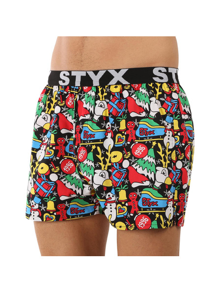 Styx Muške kratke hlače Styx art sportske gumene božićne