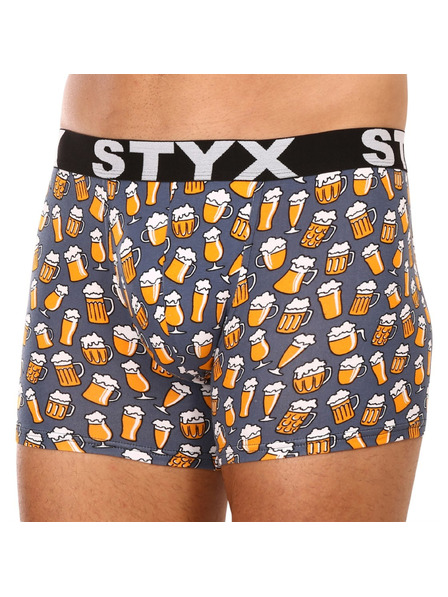 Styx Muške bokserice Styx long art sportski elastičan pivo