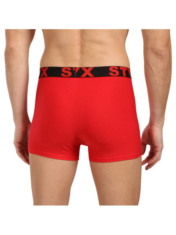 Styx Muške bokserice Styx sportski elastičan crvene