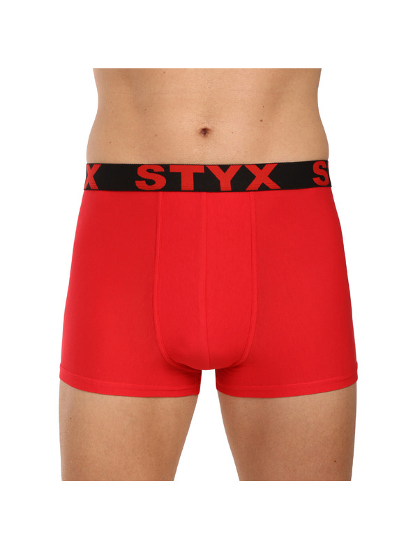 Styx Muške bokserice Styx sportski elastičan crvene
