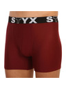 Styx Muške bokserice Styx long sportski elastičan bordo