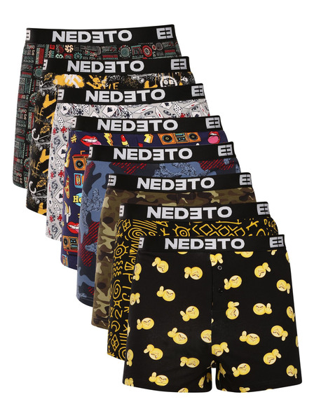 Nedeto Set od osam - muške gaće Nedeto višebojne
