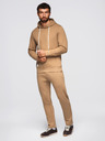 Ombre Clothing Muška trkačka hoodie + hlače regular fit - верблудја boja V2 Z120 Ombre Clothing