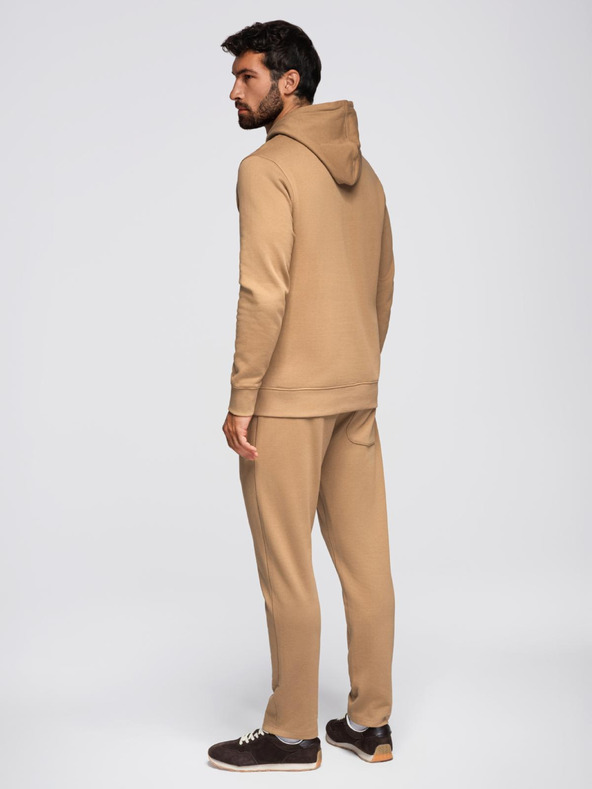 Ombre Clothing Muška trkačka hoodie + hlače regular fit - верблудја boja V2 Z120 Ombre Clothing