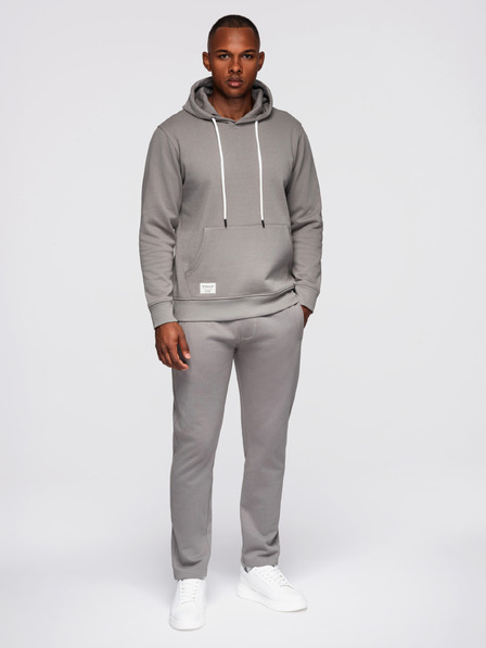 Ombre Clothing Muška trkačka: hoodie + hlače regular fit - siva V8 Z120 Ombre Clothing