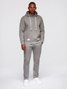 Ombre Clothing Muška trkačka: hoodie + hlače regular fit - siva V8 Z120 Ombre Clothing