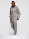 Ombre Clothing Muška trkačka: hoodie + hlače regular fit - siva V8 Z120 Ombre Clothing