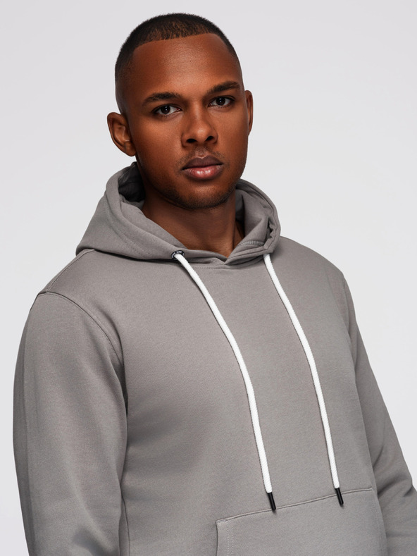 Ombre Clothing Muška trkačka: hoodie + hlače regular fit - siva V8 Z120 Ombre Clothing