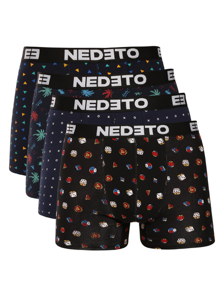 Nedeto Sada od četiri - muške bokserice Nedeto višebojne