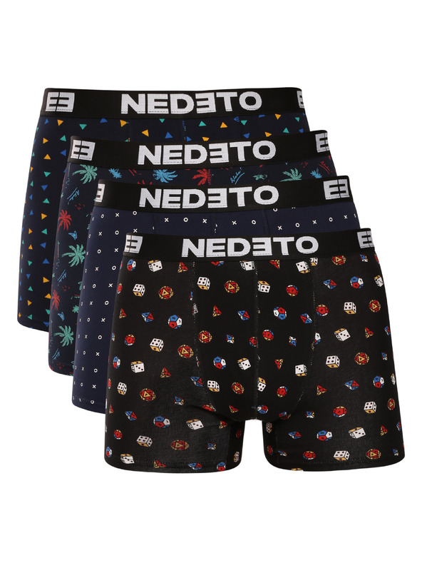 Nedeto Sada od četiri - muške bokserice Nedeto višebojne