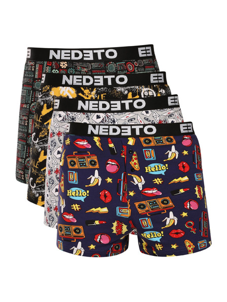 Nedeto Set od četiri - muške gaće Nedeto višebojne