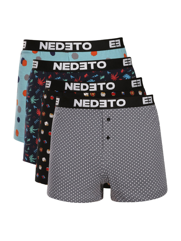 Nedeto Set od četiri - muške gaće Nedeto višebojne