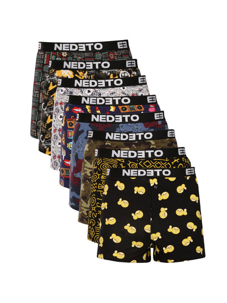Nedeto Set od osam - muške gaće Nedeto višebojne
