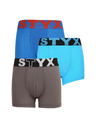 Styx Set od tri - dječji bokserski šorc Styx sportski elastičan šarene