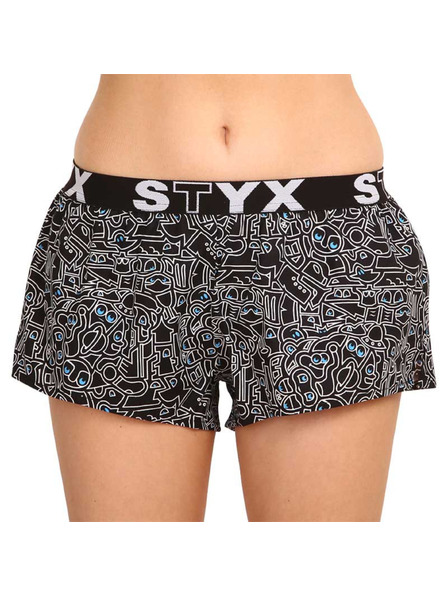 Styx Ženske kratke hlače Styx art sport rubber doodle