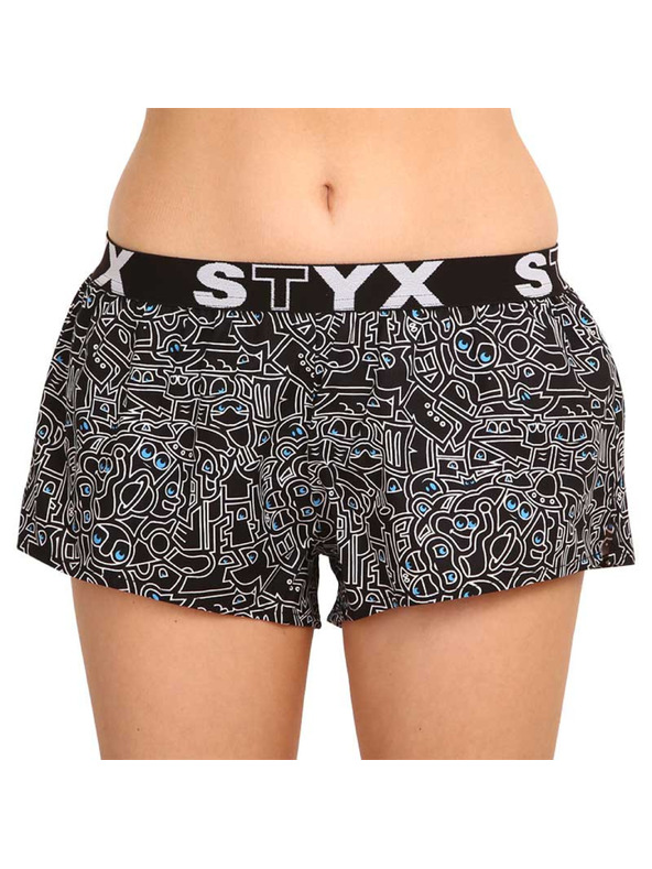 Styx Ženske kratke hlače Styx art sport rubber doodle
