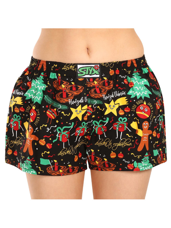 Styx Set od tri - ženske gaće Styx art klasična guma šarene