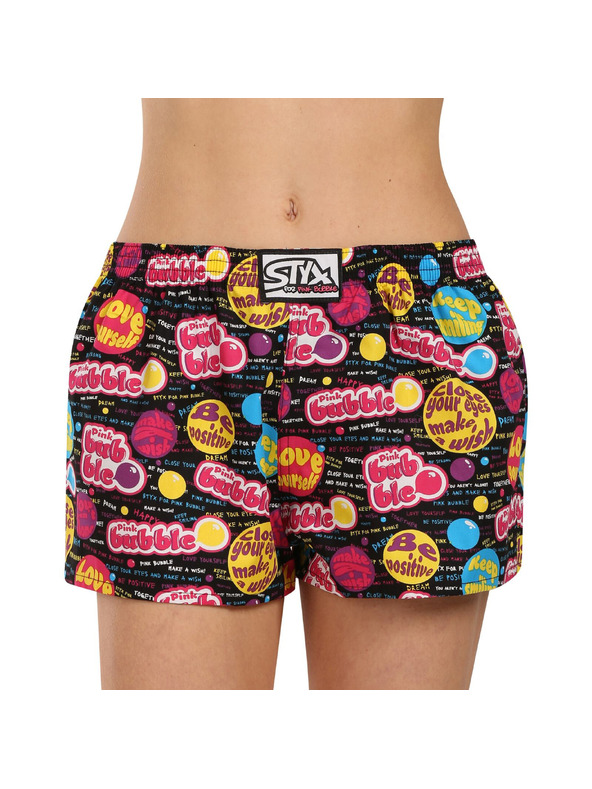 Styx Ženske gaće Styx art klasični elastični pojas Pink Bubble