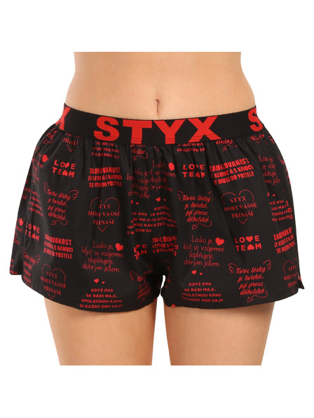 Styx Ženske gaće Styx art sportski elastični pojas Valentinov dan tekstovi