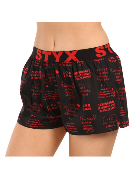 Styx Ženske gaće Styx art sportski elastični pojas Valentinov dan tekstovi