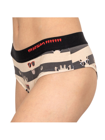 69slam Ženski donji dio 69SLAM boxer bamboo giraffe stripes