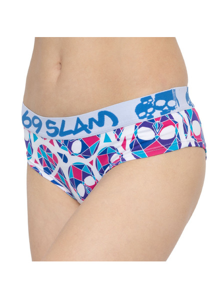 69slam Ženske gaćice 69SLAM boxer skullmond white