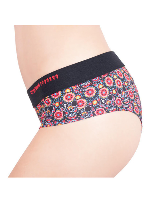 69slam Ženske gaćice 69SLAM boxer flower skull