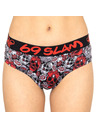 69slam Ženske gaćice 69SLAM boxer bamboo red sugar crane