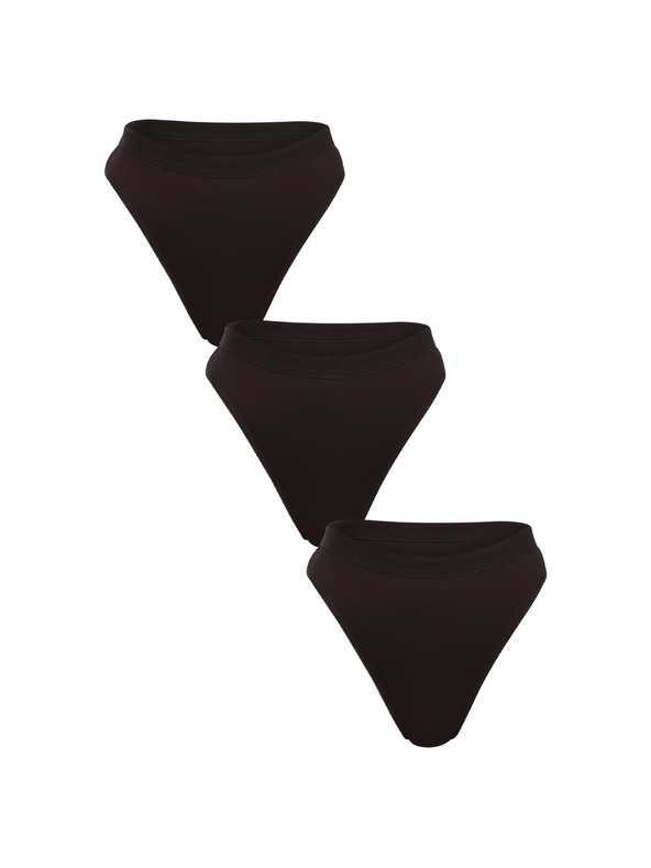 Benysøn Set od tri - ženske tange Benysøn crne (7204/black)