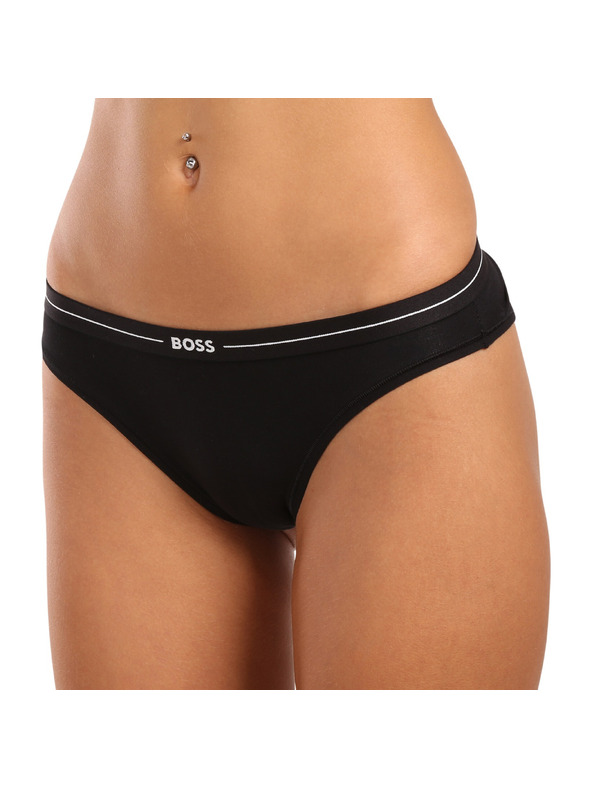 BOSS Set od tri - ženske gaće BOSS crne