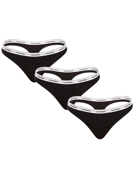 Calvin Klein Set od tri - ženske tange Calvin Klein crne