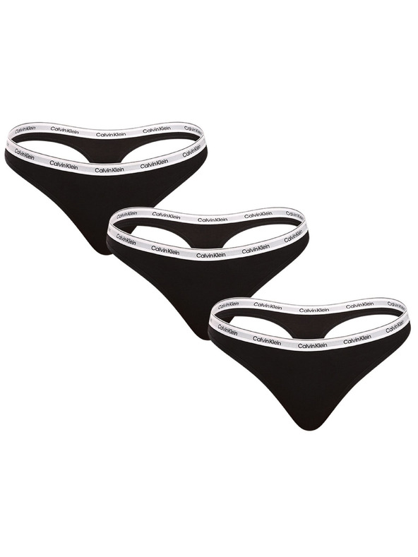 Calvin Klein Set od tri - ženske tange Calvin Klein crne