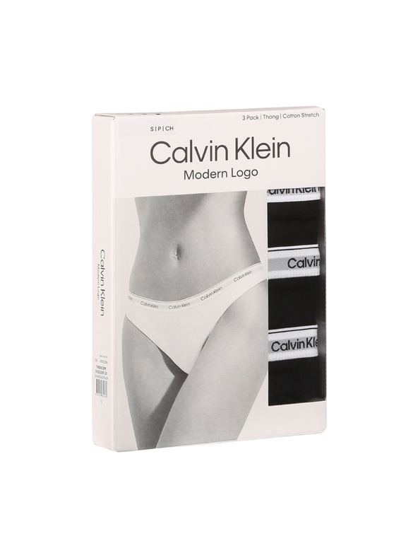 Calvin Klein Set od tri - ženske tange Calvin Klein crne