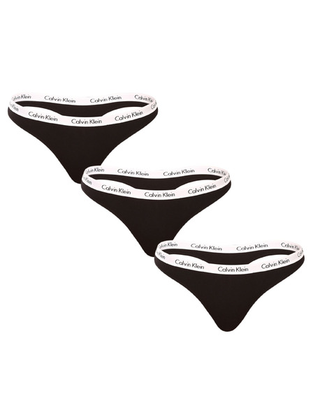 Calvin Klein Komplet od tri - ženska tanga Calvin Klein crna