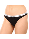 Calvin Klein Komplet od tri - ženska tanga Calvin Klein crna