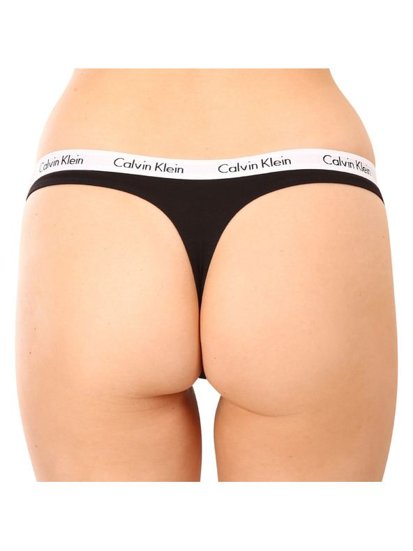 Calvin Klein Komplet od tri - ženska tanga Calvin Klein crna