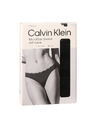 Calvin Klein Komplet od tri - ženska tanga Calvin Klein crna