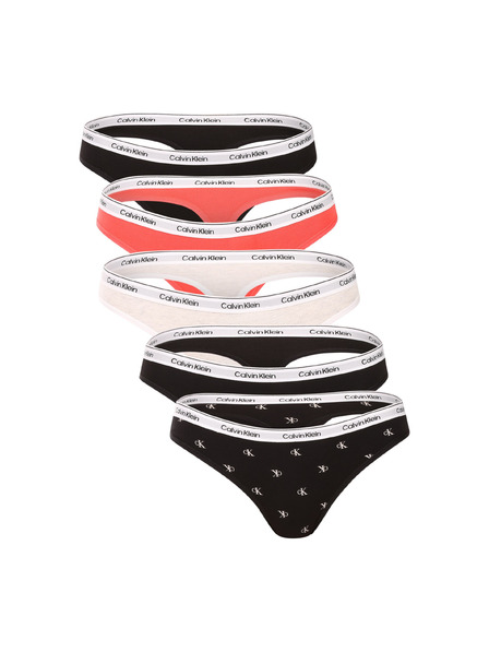 Calvin Klein Komplet od pet - ženska tanga Calvin Klein višebojna