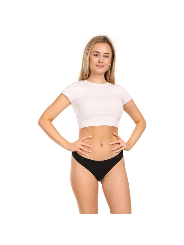Calvin Klein Komplet od tri - ženska tanga Calvin Klein crna