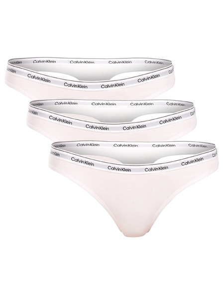 Calvin Klein Komplet od tri - ženska tanga Calvin Klein bijela