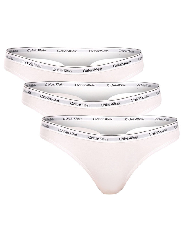 Calvin Klein Komplet od tri - ženska tanga Calvin Klein bijela