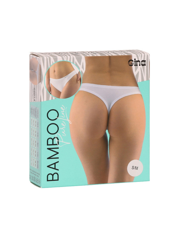 Gina Ženski tanga Gina bambusni bijeli
