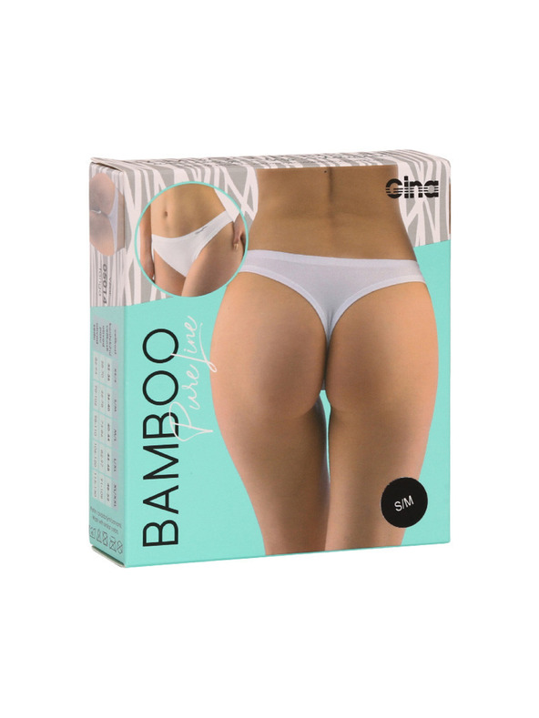 Gina Ženski tanga Gina bambusni crni