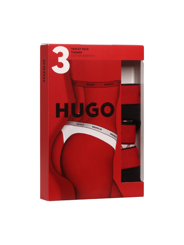 HUGO Komplet od tri - ženski tanga HUGO višebojne